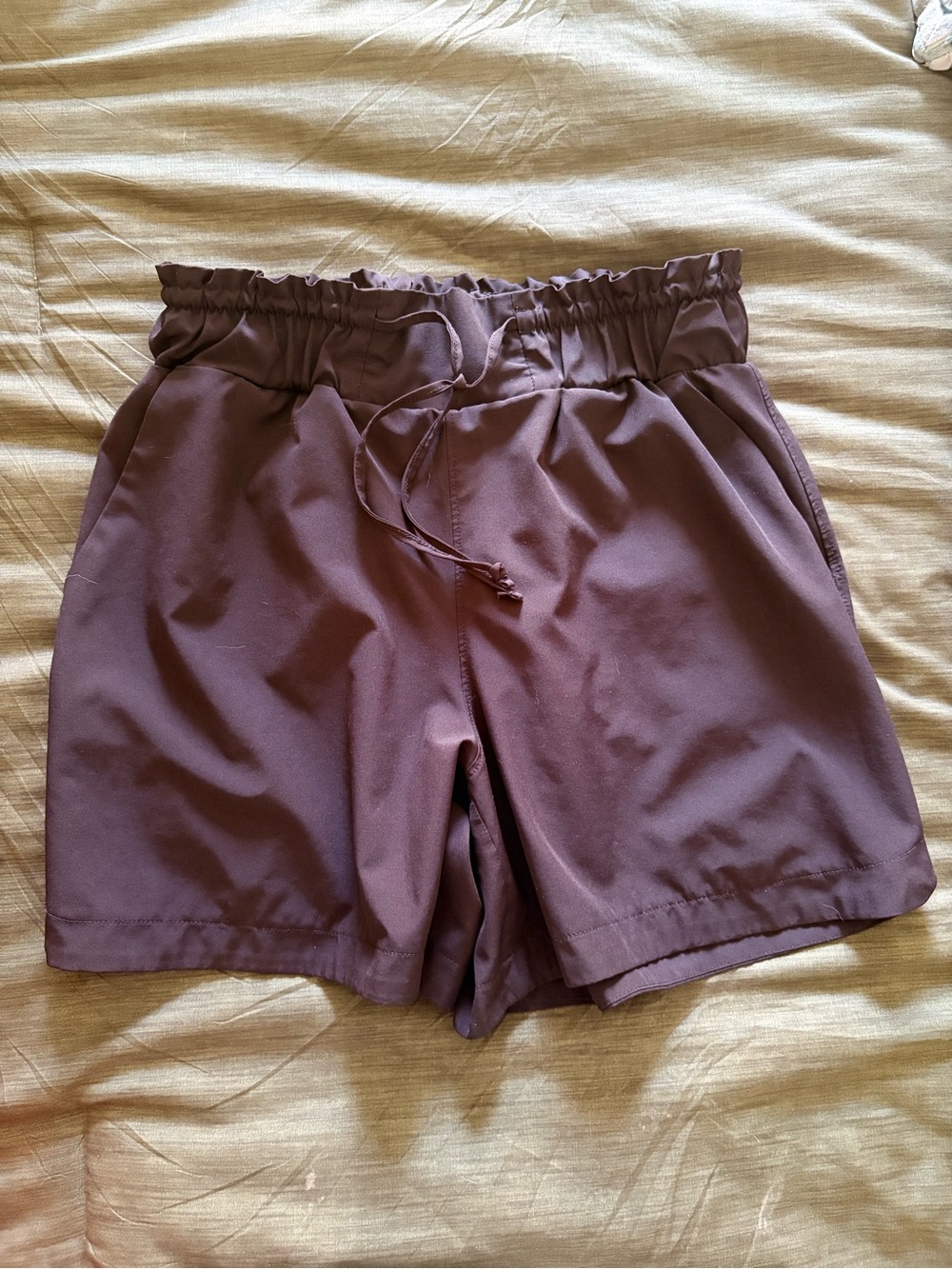 RBX Women's Mauve Athletic Shorts with Drawstring Waist